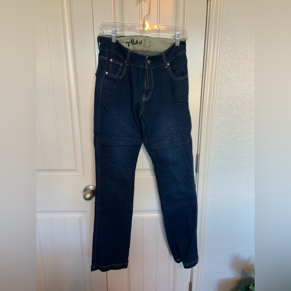Fully-lined, padded motorcycle jeans